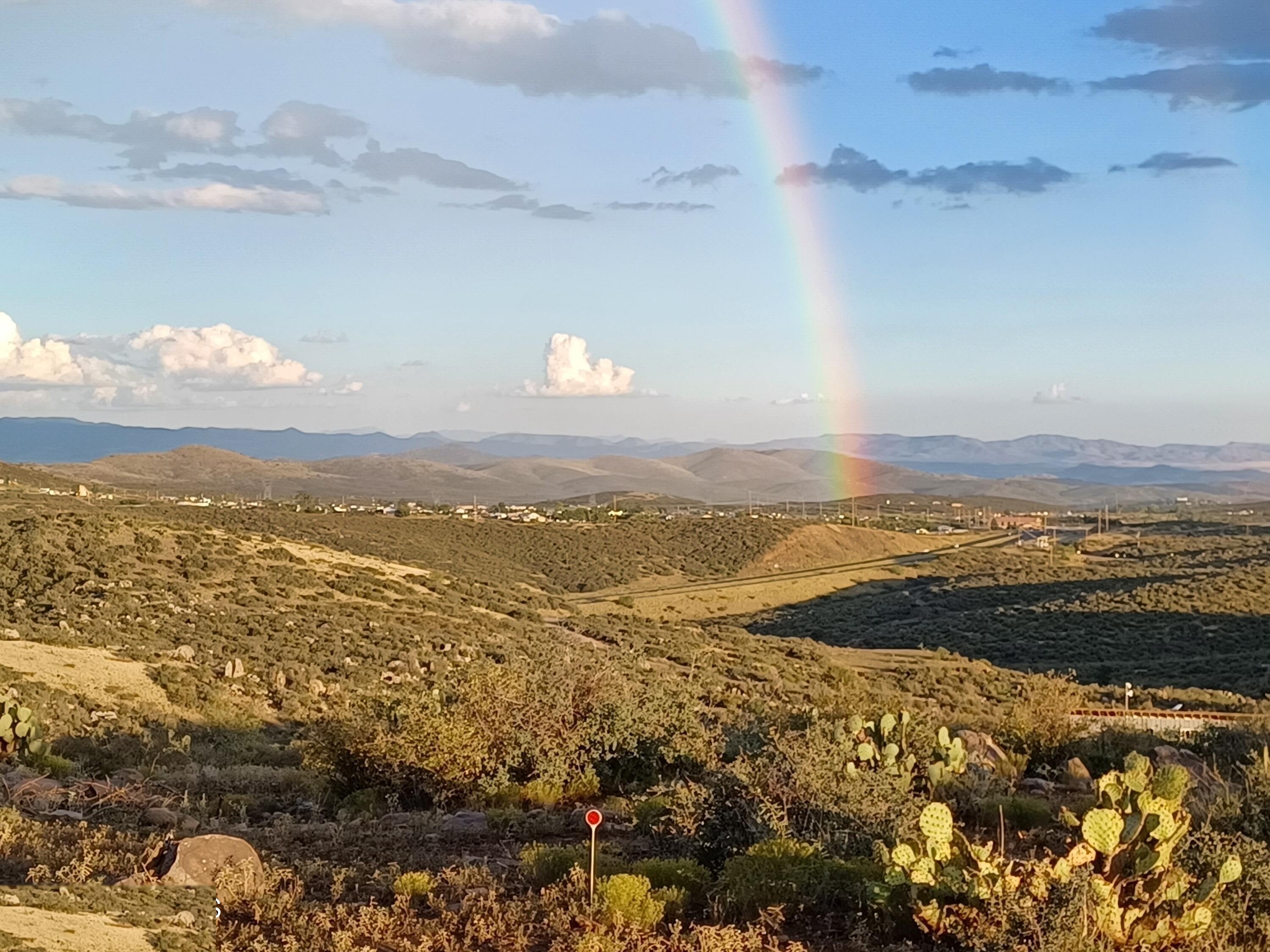 Rainbow over the Mayer valley